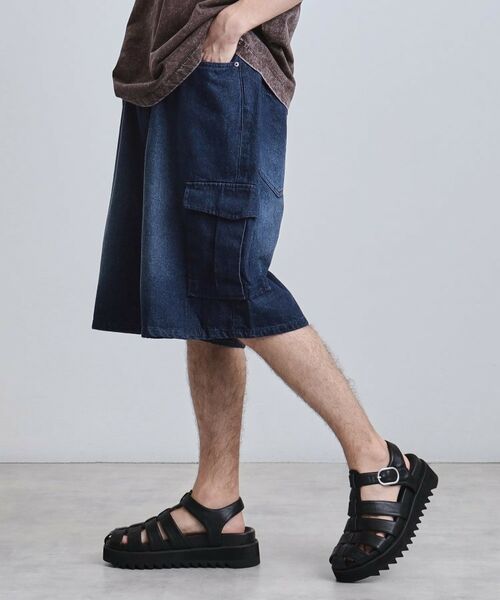 tk.TAKEO KIKUCHI / ティーケー タケオキクチ ショート・ハーフ・半端丈パンツ | デニムカーゴショーツ | 詳細5