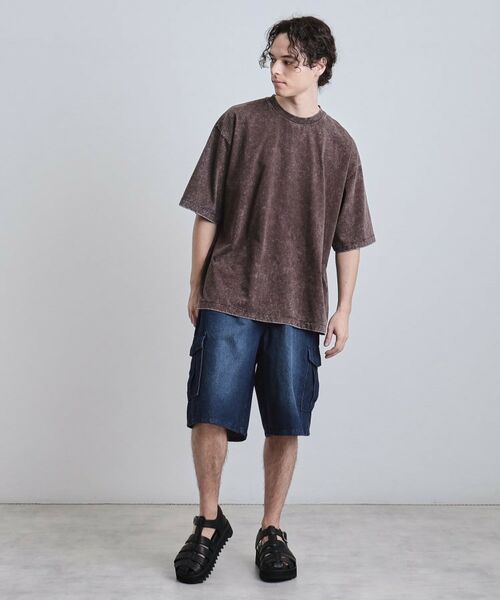 tk.TAKEO KIKUCHI / ティーケー タケオキクチ ショート・ハーフ・半端丈パンツ | デニムカーゴショーツ | 詳細6