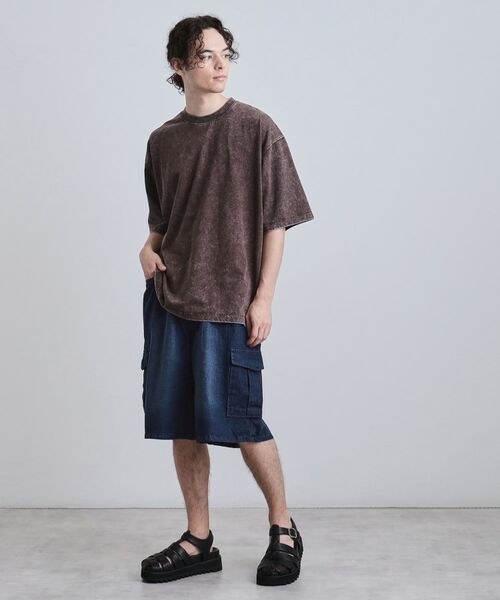 tk.TAKEO KIKUCHI / ティーケー タケオキクチ ショート・ハーフ・半端丈パンツ | デニムカーゴショーツ | 詳細7