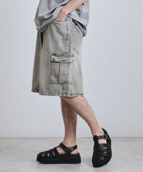 tk.TAKEO KIKUCHI / ティーケー タケオキクチ ショート・ハーフ・半端丈パンツ | デニムカーゴショーツ | 詳細9