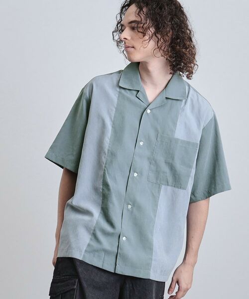 tk.TAKEO KIKUCHI / ティーケー タケオキクチ Tシャツ | フィブリル切替シャツ | 詳細13