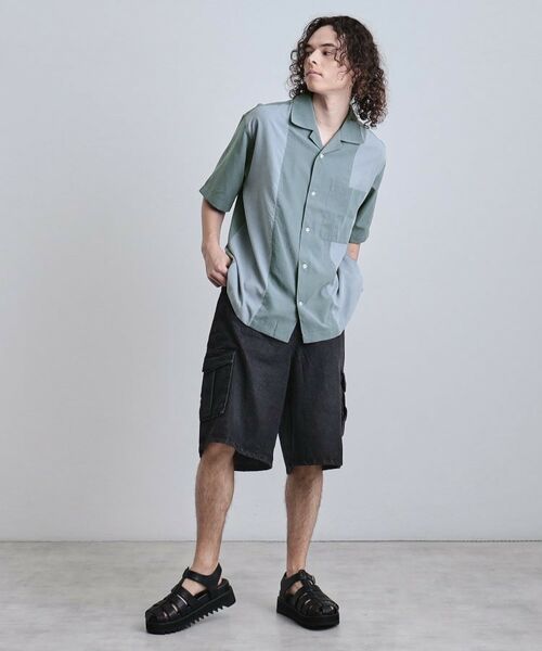 tk.TAKEO KIKUCHI / ティーケー タケオキクチ Tシャツ | フィブリル切替シャツ | 詳細15