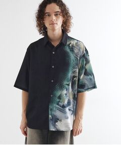 tk.TAKEO KIKUCHI / ティーケー タケオキクチ シャツ・ブラウス | ブラー楊柳ハーフプリントシャツ