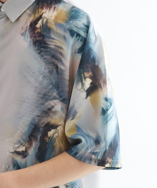 tk.TAKEO KIKUCHI / ティーケー タケオキクチ シャツ・ブラウス | ブラー楊柳ハーフプリントシャツ | 詳細13