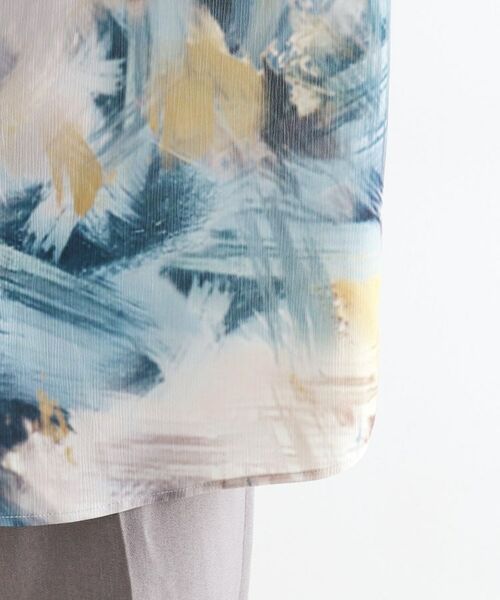 tk.TAKEO KIKUCHI / ティーケー タケオキクチ シャツ・ブラウス | ブラー楊柳ハーフプリントシャツ | 詳細14