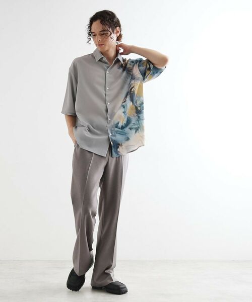 tk.TAKEO KIKUCHI / ティーケー タケオキクチ シャツ・ブラウス | ブラー楊柳ハーフプリントシャツ | 詳細6