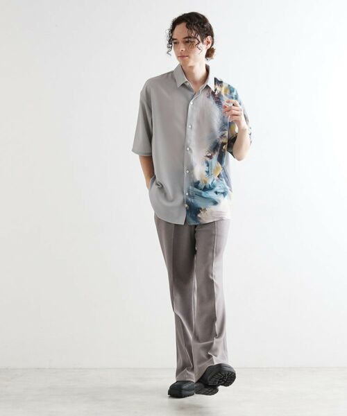 tk.TAKEO KIKUCHI / ティーケー タケオキクチ シャツ・ブラウス | ブラー楊柳ハーフプリントシャツ | 詳細7