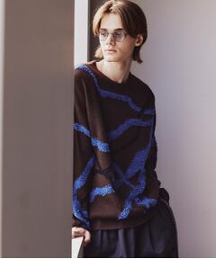 tk.TAKEO KIKUCHI / ティーケー タケオキクチ ニット・セーター | サガララインアートニットプルオーバー