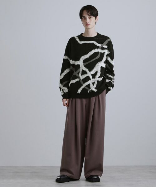 tk.TAKEO KIKUCHI / ティーケー タケオキクチ ニット・セーター | サガララインアートニットプルオーバー | 詳細10