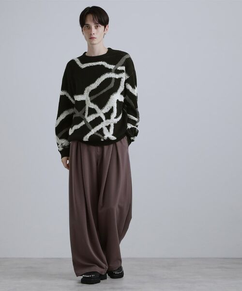 tk.TAKEO KIKUCHI / ティーケー タケオキクチ ニット・セーター | サガララインアートニットプルオーバー | 詳細11