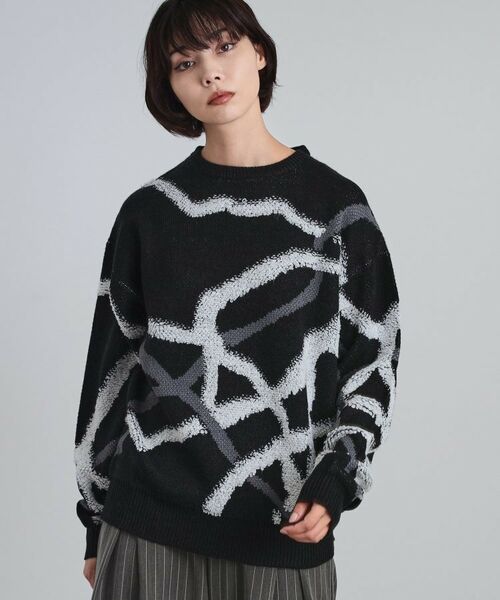 tk.TAKEO KIKUCHI / ティーケー タケオキクチ ニット・セーター | サガララインアートニットプルオーバー | 詳細13