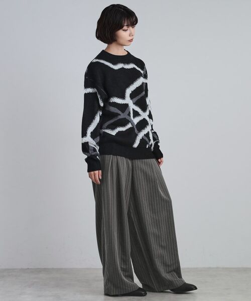 tk.TAKEO KIKUCHI / ティーケー タケオキクチ ニット・セーター | サガララインアートニットプルオーバー | 詳細14