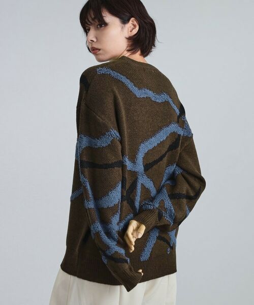 tk.TAKEO KIKUCHI / ティーケー タケオキクチ ニット・セーター | サガララインアートニットプルオーバー | 詳細21