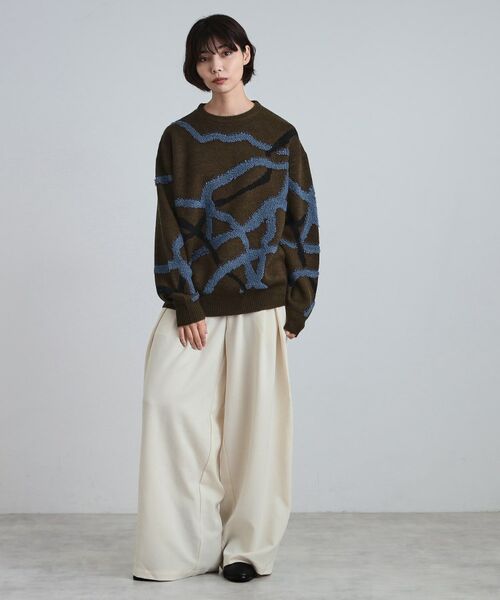 tk.TAKEO KIKUCHI / ティーケー タケオキクチ ニット・セーター | サガララインアートニットプルオーバー | 詳細22