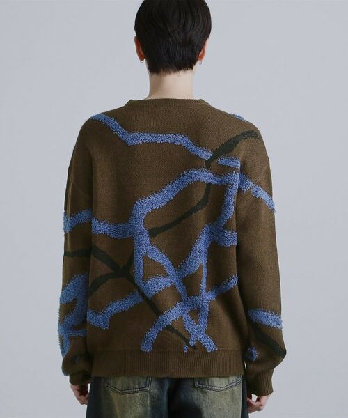 tk.TAKEO KIKUCHI / ティーケー タケオキクチ ニット・セーター | サガララインアートニットプルオーバー | 詳細26