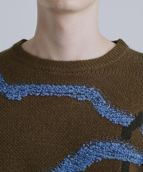 tk.TAKEO KIKUCHI / ティーケー タケオキクチ ニット・セーター | サガララインアートニットプルオーバー | 詳細27