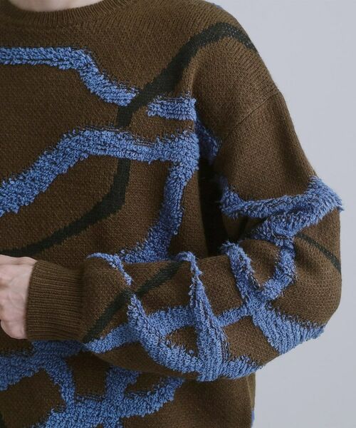tk.TAKEO KIKUCHI / ティーケー タケオキクチ ニット・セーター | サガララインアートニットプルオーバー | 詳細28