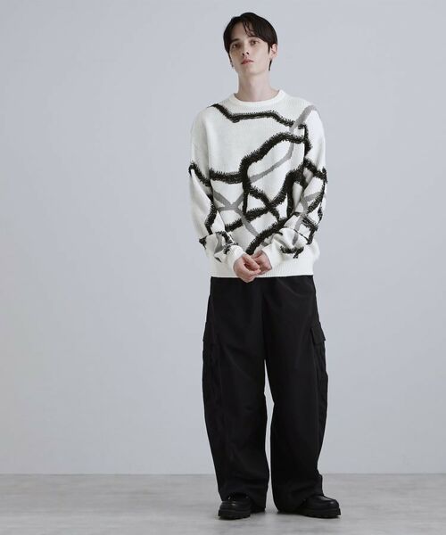 tk.TAKEO KIKUCHI / ティーケー タケオキクチ ニット・セーター | サガララインアートニットプルオーバー | 詳細3