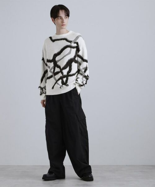 tk.TAKEO KIKUCHI / ティーケー タケオキクチ ニット・セーター | サガララインアートニットプルオーバー | 詳細4