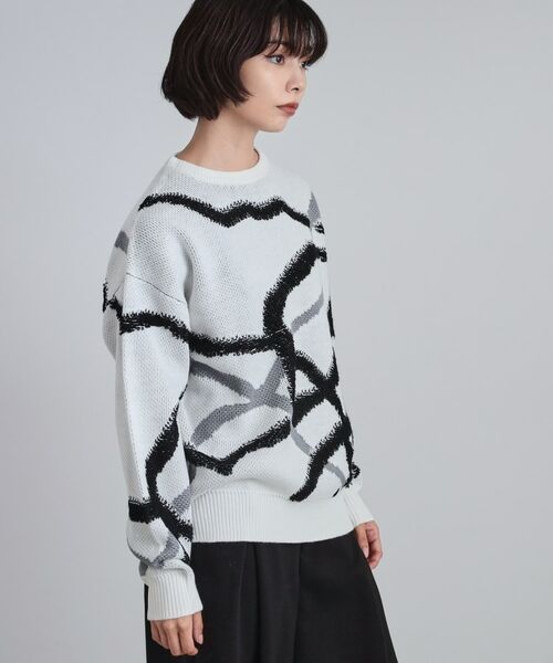 tk.TAKEO KIKUCHI / ティーケー タケオキクチ ニット・セーター | サガララインアートニットプルオーバー | 詳細5