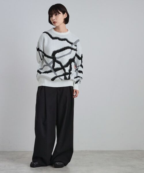 tk.TAKEO KIKUCHI / ティーケー タケオキクチ ニット・セーター | サガララインアートニットプルオーバー | 詳細7