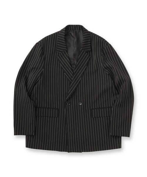 tk.TAKEO KIKUCHI / ティーケー タケオキクチ テーラードジャケット | 【セットアップ対応】ピンストライプルーズジャケット | 詳細1