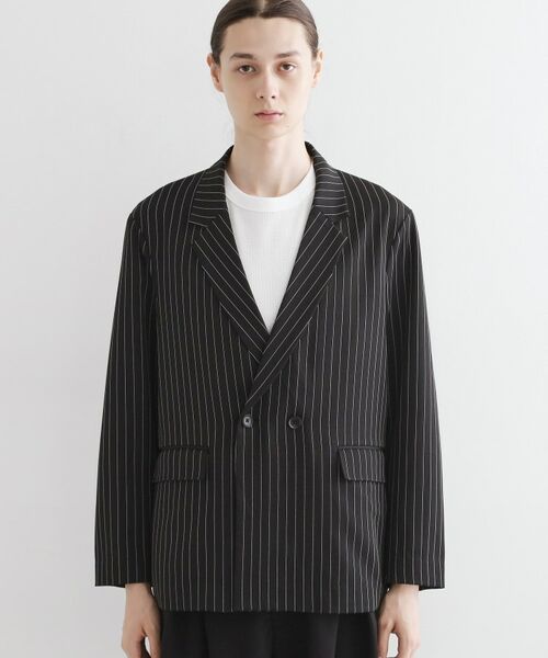 tk.TAKEO KIKUCHI / ティーケー タケオキクチ テーラードジャケット | 【セットアップ対応】ピンストライプルーズジャケット | 詳細10