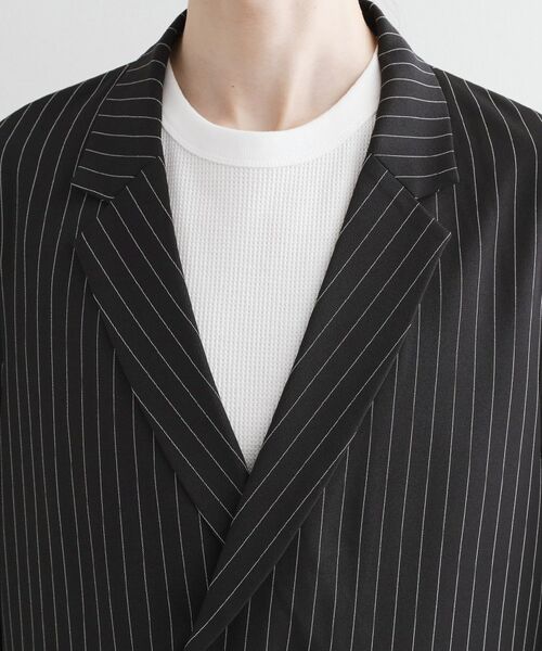 tk.TAKEO KIKUCHI / ティーケー タケオキクチ テーラードジャケット | 【セットアップ対応】ピンストライプルーズジャケット | 詳細13