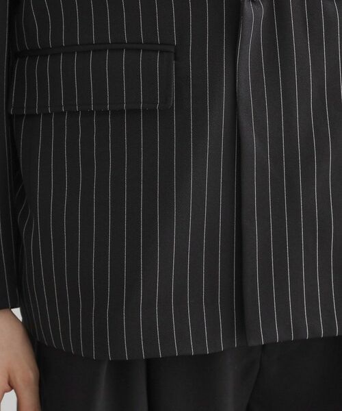 tk.TAKEO KIKUCHI / ティーケー タケオキクチ テーラードジャケット | 【セットアップ対応】ピンストライプルーズジャケット | 詳細16