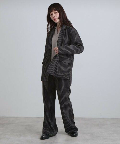 tk.TAKEO KIKUCHI / ティーケー タケオキクチ テーラードジャケット | 【セットアップ対応】ピンストライプルーズジャケット | 詳細19