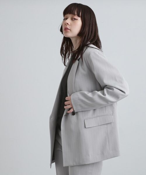 tk.TAKEO KIKUCHI / ティーケー タケオキクチ テーラードジャケット | 【セットアップ対応】ピンストライプルーズジャケット | 詳細24