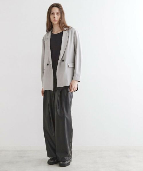 tk.TAKEO KIKUCHI / ティーケー タケオキクチ テーラードジャケット | 【セットアップ対応】ピンストライプルーズジャケット | 詳細3