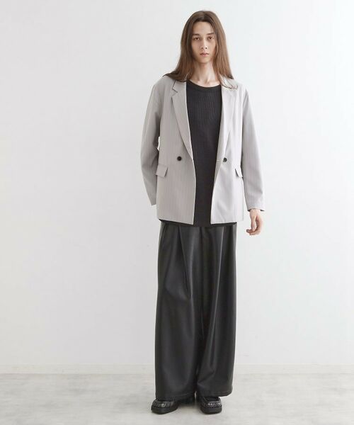 tk.TAKEO KIKUCHI / ティーケー タケオキクチ テーラードジャケット | 【セットアップ対応】ピンストライプルーズジャケット | 詳細4