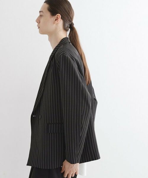 tk.TAKEO KIKUCHI / ティーケー タケオキクチ テーラードジャケット | 【セットアップ対応】ピンストライプルーズジャケット | 詳細6