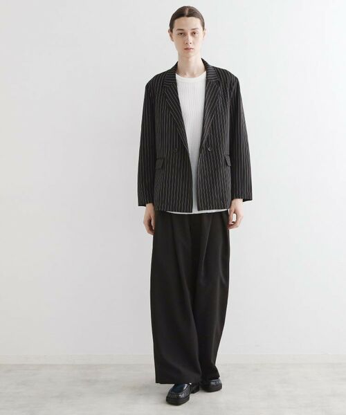 tk.TAKEO KIKUCHI / ティーケー タケオキクチ テーラードジャケット | 【セットアップ対応】ピンストライプルーズジャケット | 詳細7