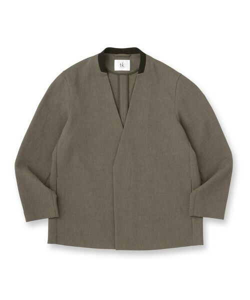 tk.TAKEO KIKUCHI / ティーケー タケオキクチ テーラードジャケット | 【セットアップ対応】テッククレープノーカラージャケット | 詳細1