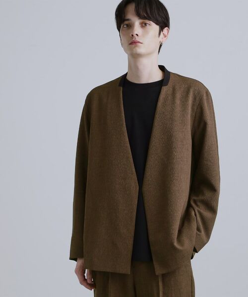 tk.TAKEO KIKUCHI / ティーケー タケオキクチ テーラードジャケット | 【セットアップ対応】テッククレープノーカラージャケット | 詳細10