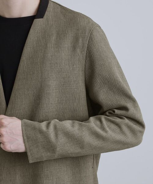 tk.TAKEO KIKUCHI / ティーケー タケオキクチ テーラードジャケット | 【セットアップ対応】テッククレープノーカラージャケット | 詳細18
