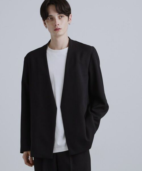 tk.TAKEO KIKUCHI / ティーケー タケオキクチ テーラードジャケット | 【セットアップ対応】テッククレープノーカラージャケット | 詳細6