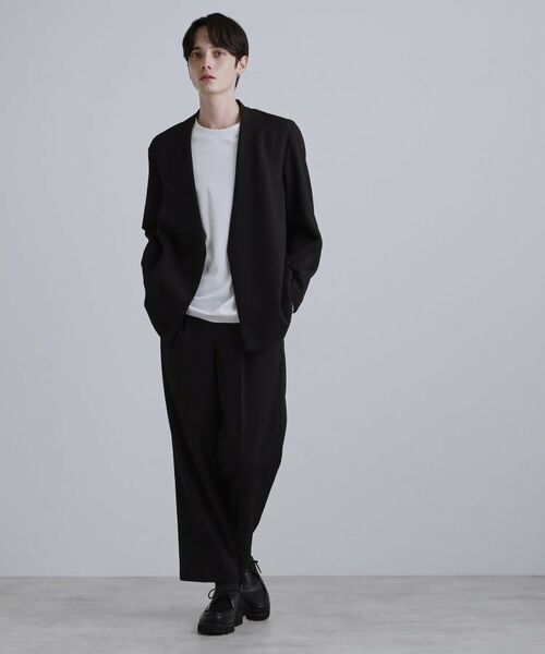 tk.TAKEO KIKUCHI / ティーケー タケオキクチ テーラードジャケット | 【セットアップ対応】テッククレープノーカラージャケット | 詳細8