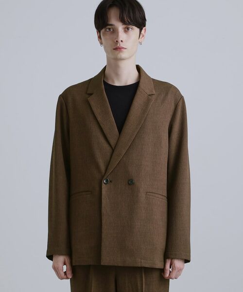 tk.TAKEO KIKUCHI / ティーケー タケオキクチ テーラードジャケット | 【セットアップ対応】テッククレープテーラードジャケット | 詳細14