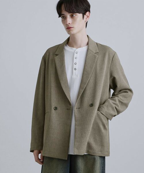 tk.TAKEO KIKUCHI / ティーケー タケオキクチ テーラードジャケット | 【セットアップ対応】テッククレープテーラードジャケット | 詳細2