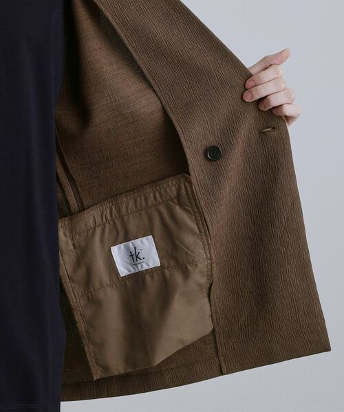 tk.TAKEO KIKUCHI / ティーケー タケオキクチ テーラードジャケット | 【セットアップ対応】テッククレープテーラードジャケット | 詳細21
