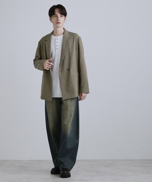 tk.TAKEO KIKUCHI / ティーケー タケオキクチ テーラードジャケット | 【セットアップ対応】テッククレープテーラードジャケット | 詳細4