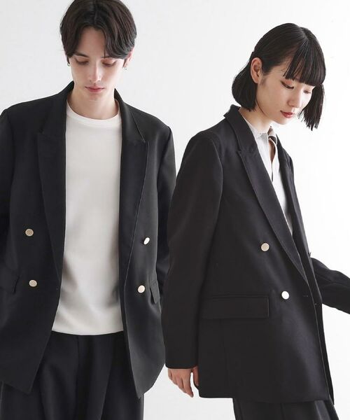 tk.TAKEO KIKUCHI / ティーケー タケオキクチ テーラードジャケット | グランパジャケット(ブラック(019))