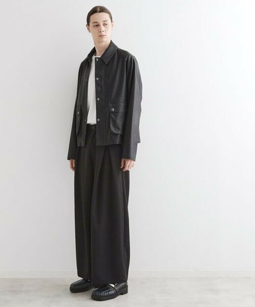 tk.TAKEO KIKUCHI / ティーケー タケオキクチ レザーブルゾン・ジャケット | クラシックハンティングジャケット | 詳細10