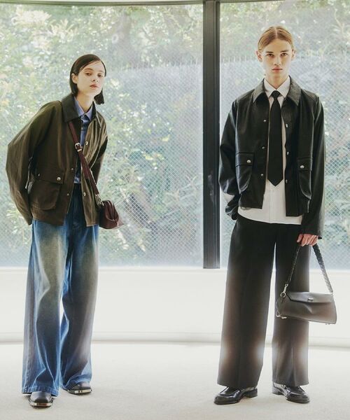 tk.TAKEO KIKUCHI / ティーケー タケオキクチ レザーブルゾン・ジャケット | クラシックハンティングジャケット | 詳細3