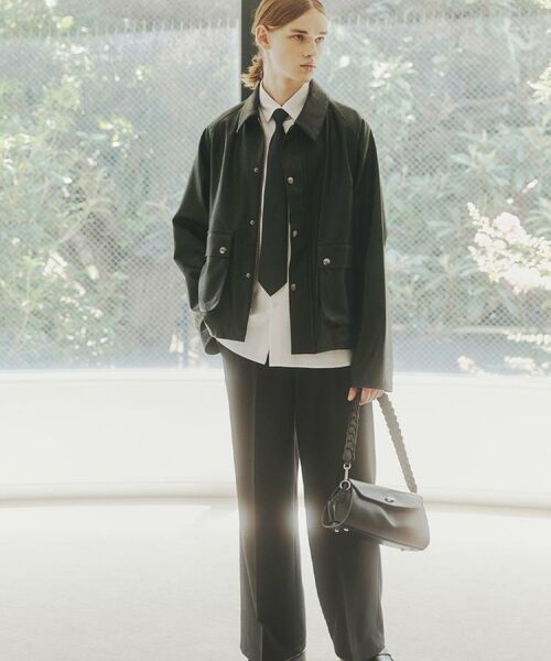 tk.TAKEO KIKUCHI / ティーケー タケオキクチ レザーブルゾン・ジャケット | クラシックハンティングジャケット | 詳細4