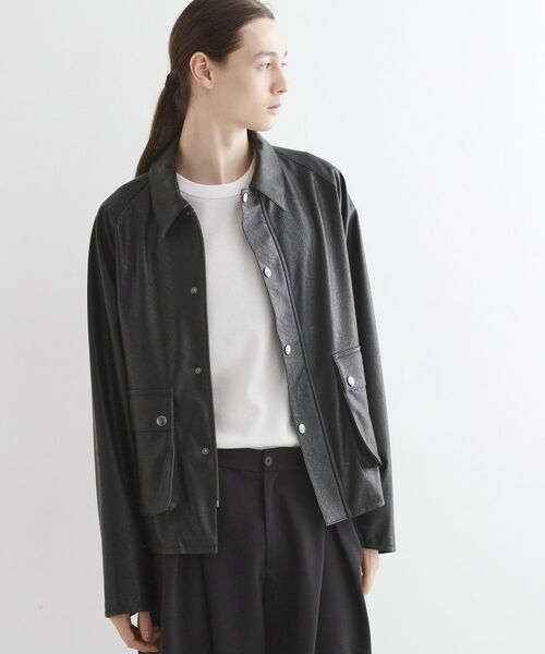 tk.TAKEO KIKUCHI / ティーケー タケオキクチ レザーブルゾン・ジャケット | クラシックハンティングジャケット | 詳細5