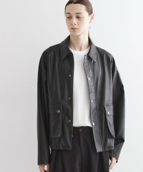 tk.TAKEO KIKUCHI / ティーケー タケオキクチ レザーブルゾン・ジャケット | クラシックハンティングジャケット | 詳細6